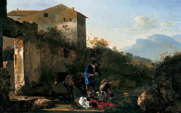 Landscape with Goatherd, PYNACKER, Adam